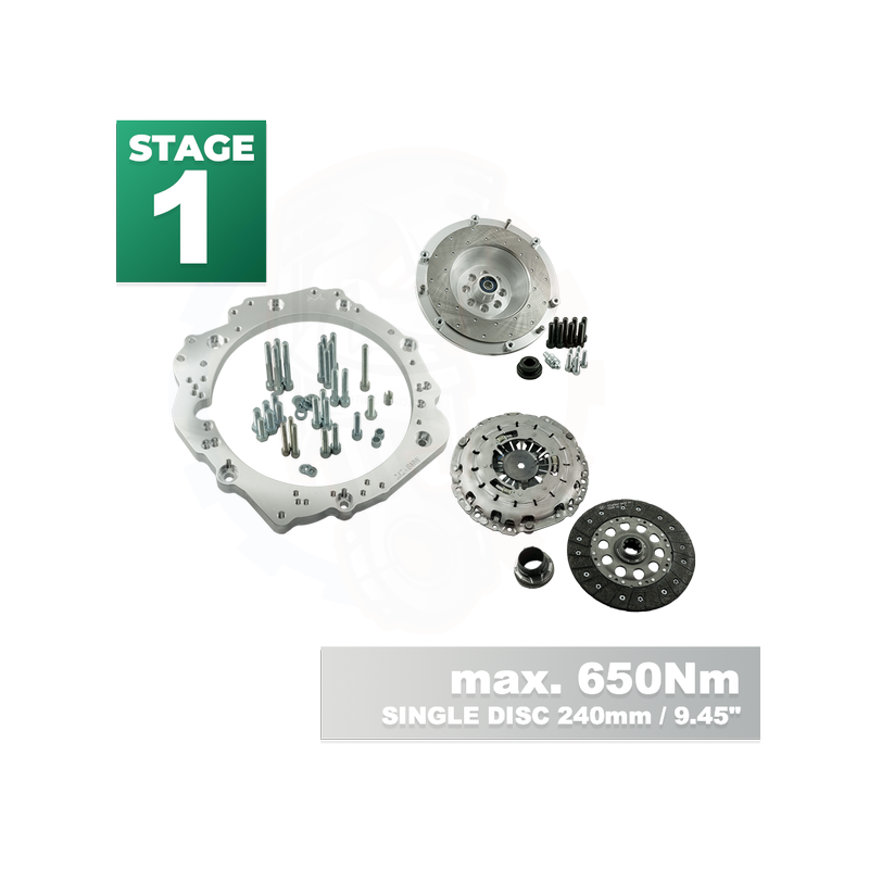 Kit Embrayage Stage 1 pour Moteur Toyota JZ 1JZ 2JZ Sur Boite De Vitesse BMW M57N M57N2 6-Rapports HGD JGA HGA - 240mm