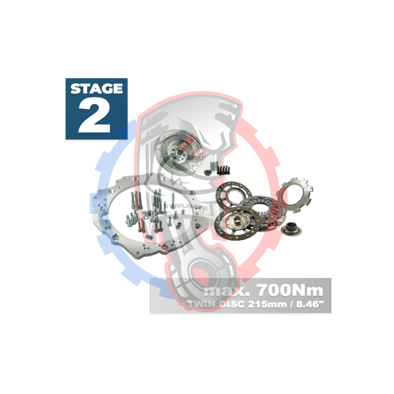 Kit Embrayage Stage 2 pour Moteur Toyota JZ 1JZ 2JZ Sur Boite De Vitesses BMW E90 M57N2 HGU HGK 6-Rapports - 228mm