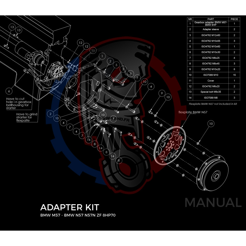entretoise-moteur-bmw-e39-525d-530d-m57-boite-de-vitesses-bmw-zf-8hp