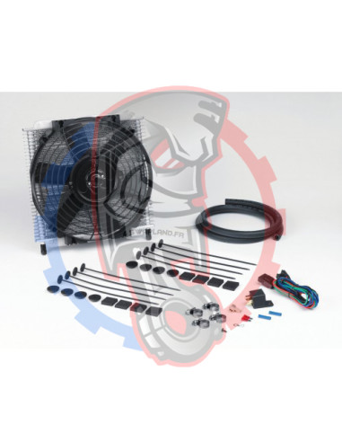 Combo Refroidisseur d'huile de transmission Hydra-Cool 30 rangs et ventilateur 10"