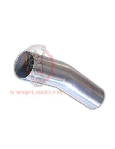 Coude inox 15° long