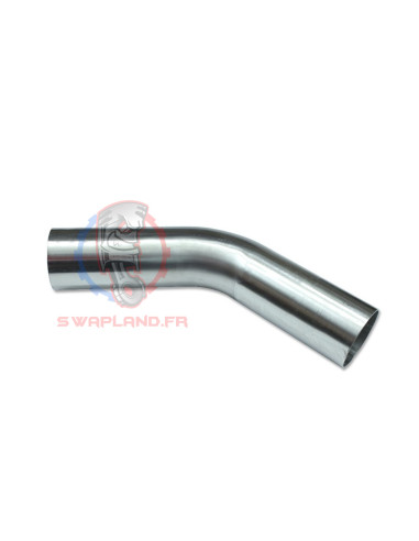 Coude inox 45° long