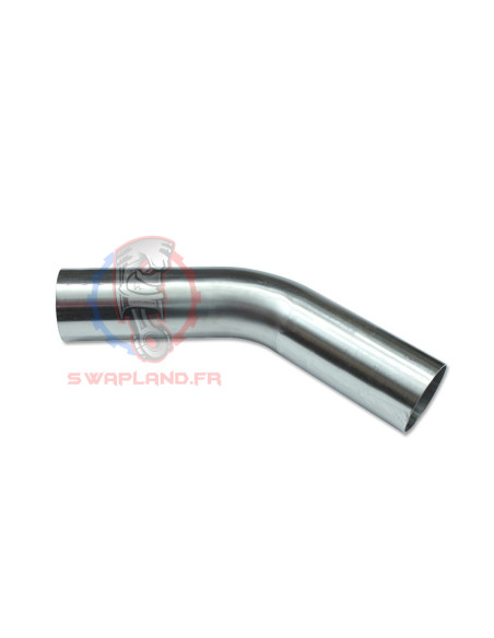 Coude Acier Inoxydable 45° Pour échappement - Diamètre 38mm, Poli, épaisseur 1,5mm - Pour Tuning, Réparation