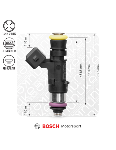 Injecteur Bosch 2200cc NGI2 53 mm EV14S