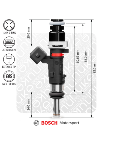 Injecteur Bosch 627cc 65 mm EV14L