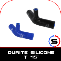 Durite 45° T silicone