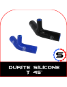 Durite 45° T silicone