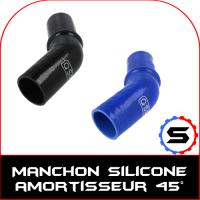 Durite silicone manchon amortisseurs 45°