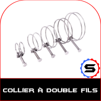 Collier de serrage à double fils