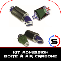 Kit admission air box carbon green