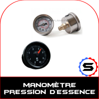 RSR Essence Pression Affichage manomètre Set 1bar Noir ölgefüllt Essence Pression couteau