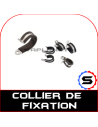 Collier de fixation inox caoutchouc