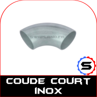 Coude court inox universel