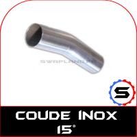 Coude inox 15° universel