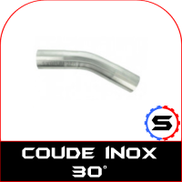 Coude inox 30° universel