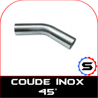 Coude inox 45° universel
