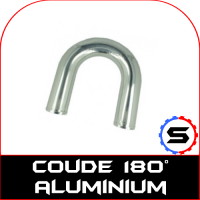 Aluminium elbow at 180°