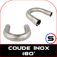 Coude inox 180° universel